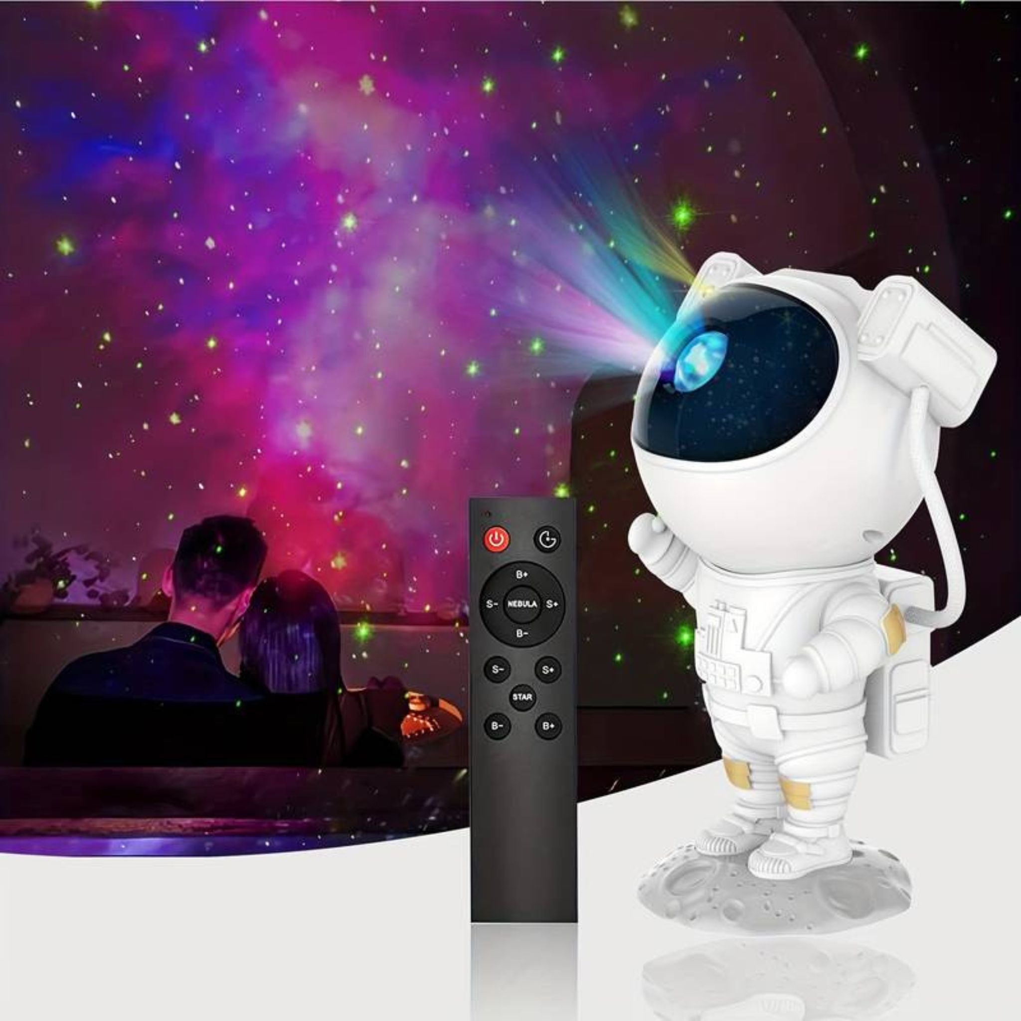 Astronaut Galaxy Projector met Sterren- en Nebula‑Effect voor Binnengebruik