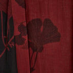 Kimono Badjas Met Zachte Stof En Omkeerbaar Bladmotief
