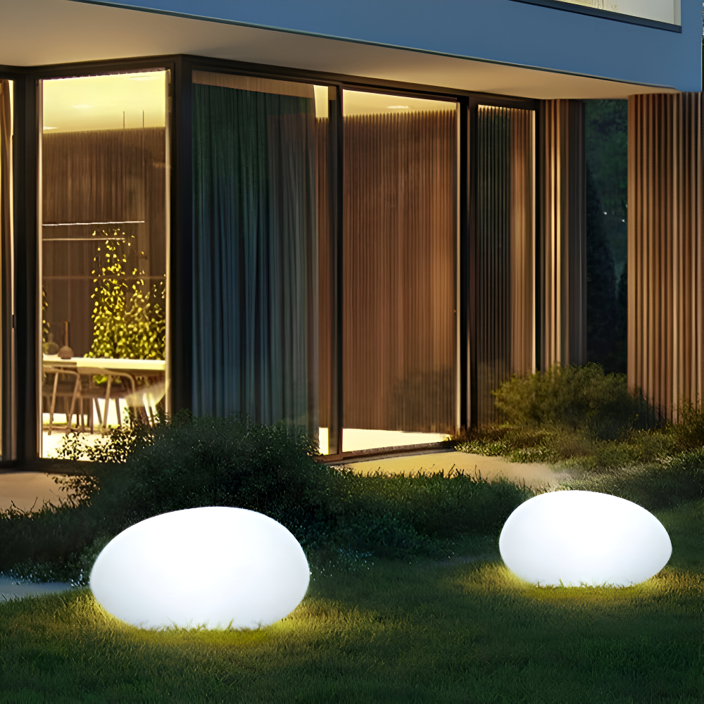 Solar Tuinlamp In Steenvorm Voor Sfeervolle Buitenverlichting
