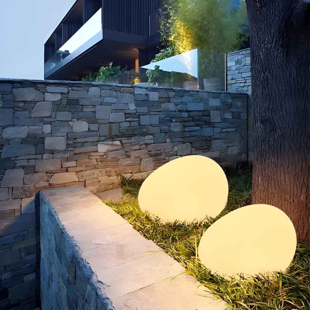 Solar Tuinlamp In Steenvorm Voor Sfeervolle Buitenverlichting