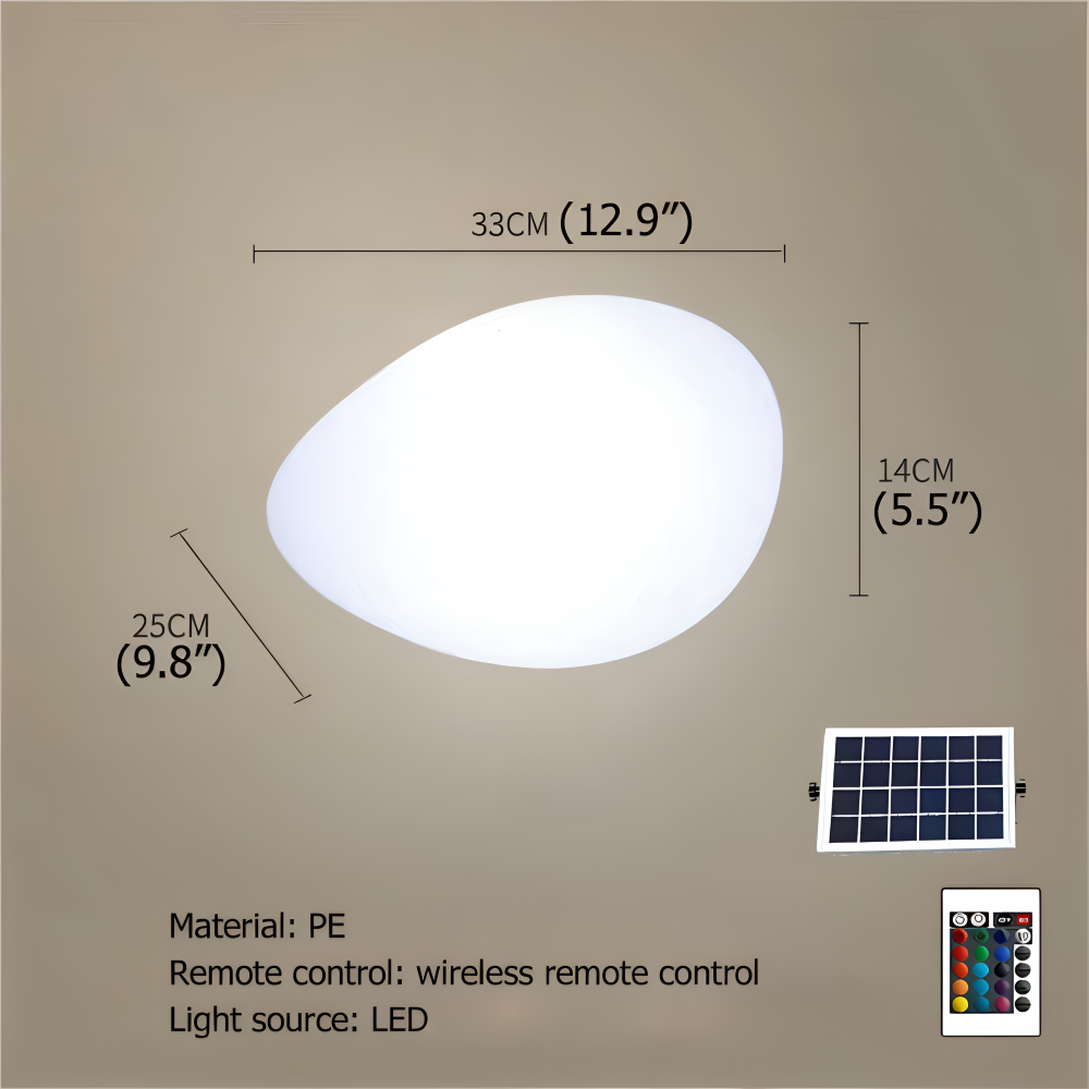 Solar Tuinlamp In Steenvorm Voor Sfeervolle Buitenverlichting