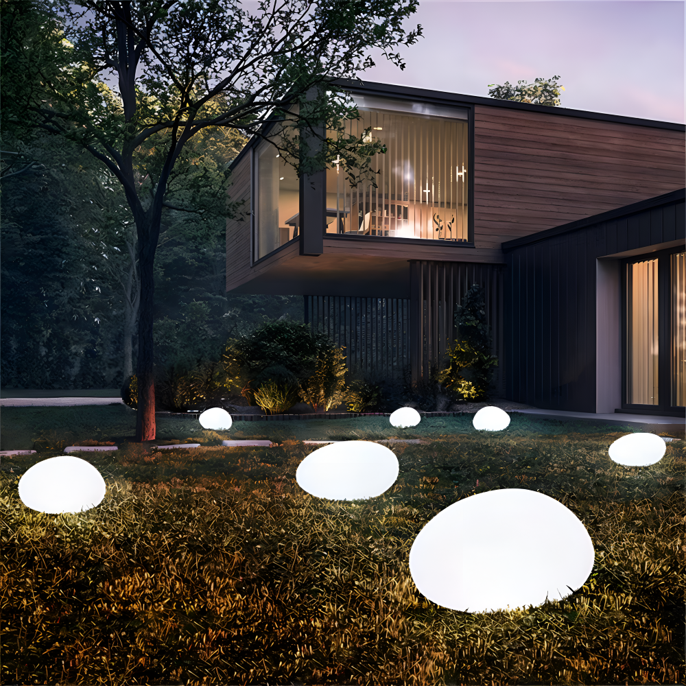 Solar Tuinlamp In Steenvorm Voor Sfeervolle Buitenverlichting