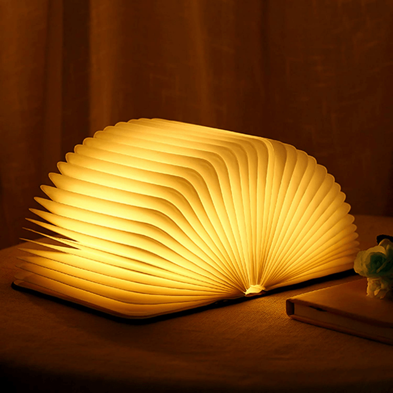Tafellamp in Boekvorm met Warm Ledlicht
