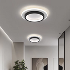 Plafondlamp met vlakke ronde diffuser ontwerp