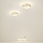 Plafondlamp met vlakke ronde diffuser ontwerp