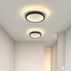 Plafondlamp met vlakke ronde diffuser ontwerp