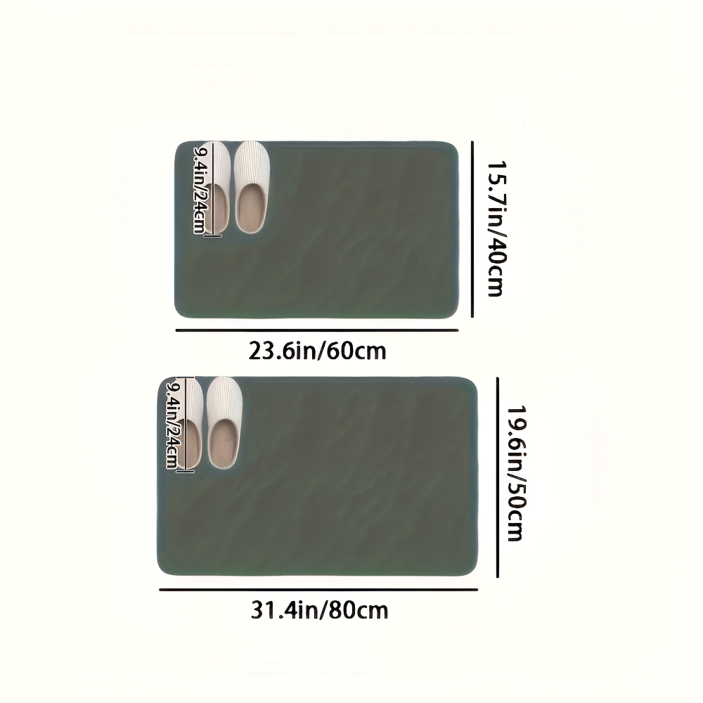 Extra Zachte Microvezel Badmat met Diamantpatroon en Antislip Onderzijde