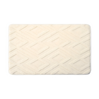 Extra Zachte Microvezel Badmat met Diamantpatroon en Antislip Onderzijde