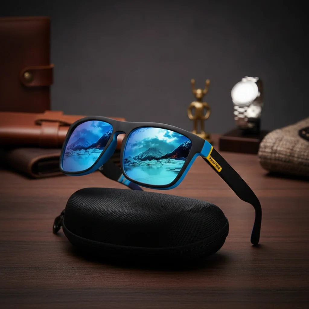 Unisex PolarVista Zonnebril met Gepolariseerde Glazen en UV400 Bescherming voor Outdoor Activiteiten