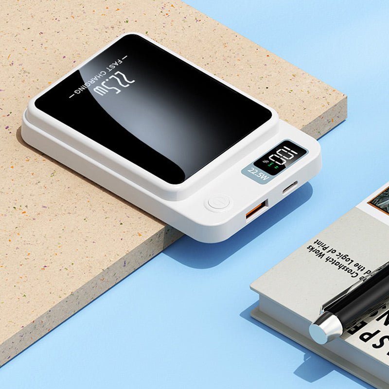 Magnetische Powerbank 20.000 mAh met Draadloos Snelladen en LED-Display