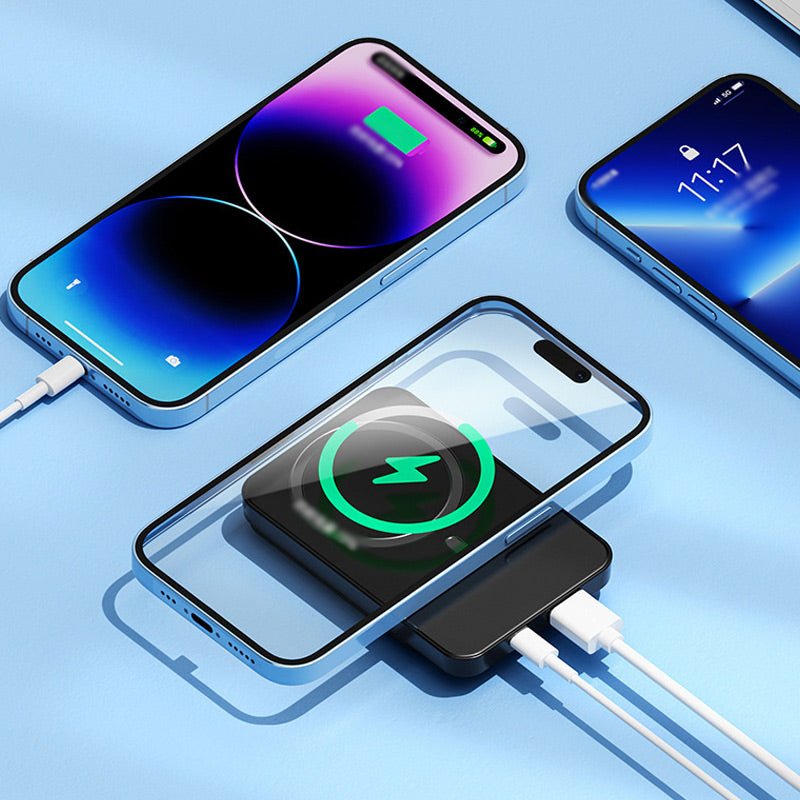 Magnetische Powerbank 20.000 mAh met Draadloos Snelladen en LED-Display