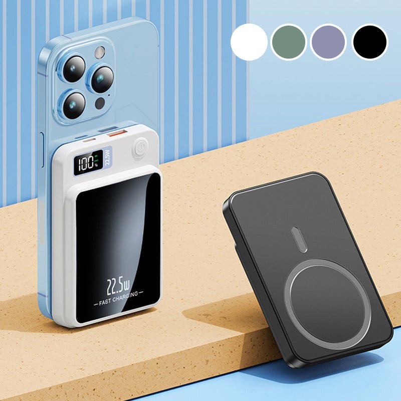 Magnetische Powerbank 20.000 mAh met Draadloos Snelladen en LED-Display