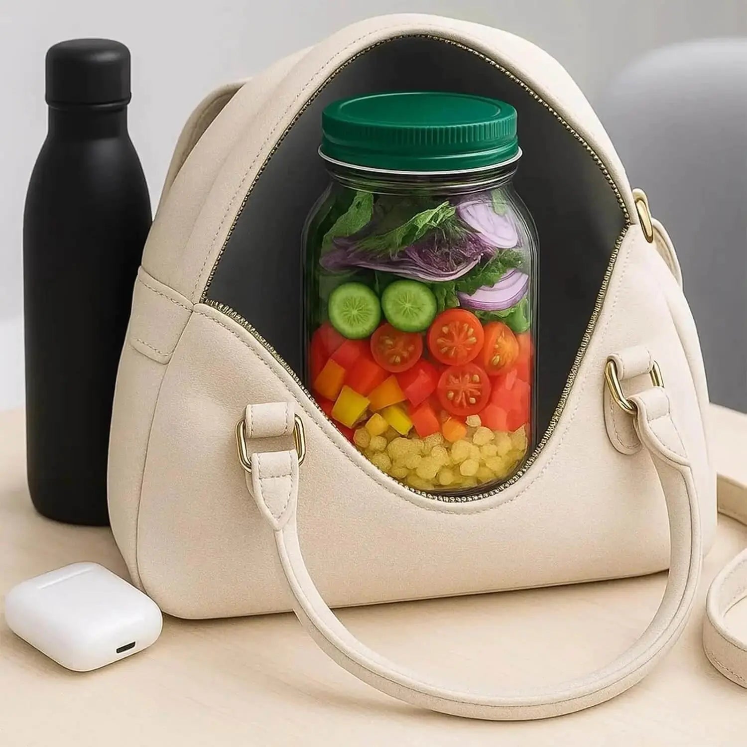 Saladecontainer Kunststof Uitloplekvrij Compact Ontwerp