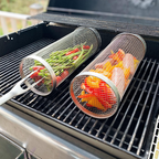Draaibare Grillmand met Roestvrij Constructie
