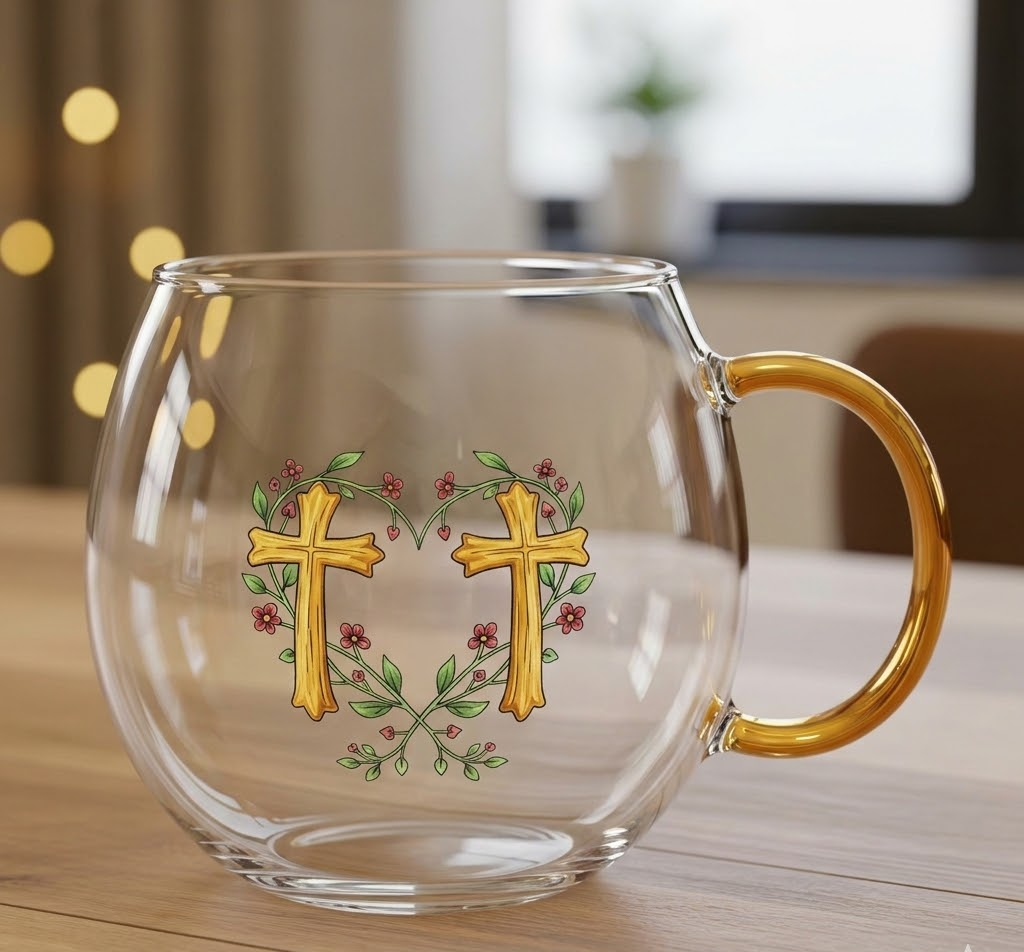 Kerstglas met Winterdecor en Sfeervolle Tafelaankleding