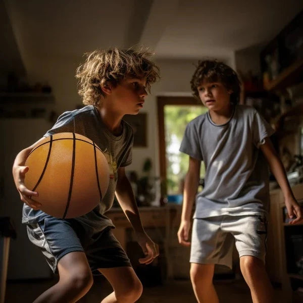 Stille Indoor Basketbal Voor Training En Speelplezier Binnenshuis