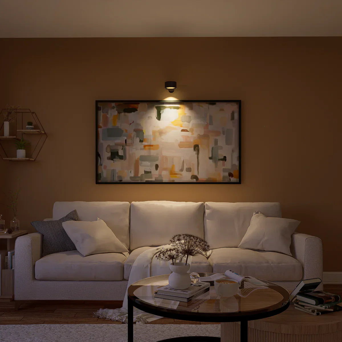 Draadloze Wandlamp met Roteerbare Lichtkop