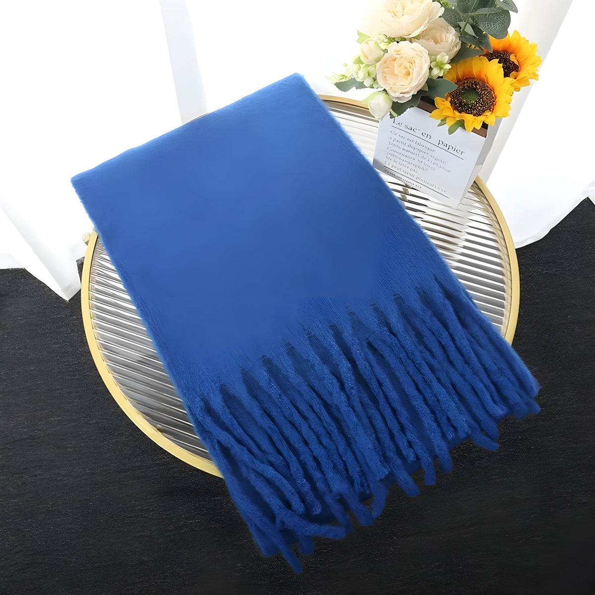 Luxe Wintersjaal Met Kasjmiermix