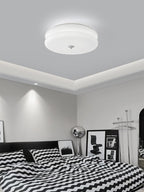 Plafondlamp Met Art Deco Vorm En Ingebouwde LED Voor Warme Sfeerverlichting