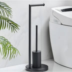 Toiletrolhouder Met Geïntegreerde Borstel En Compacte Badkamerconstructie
