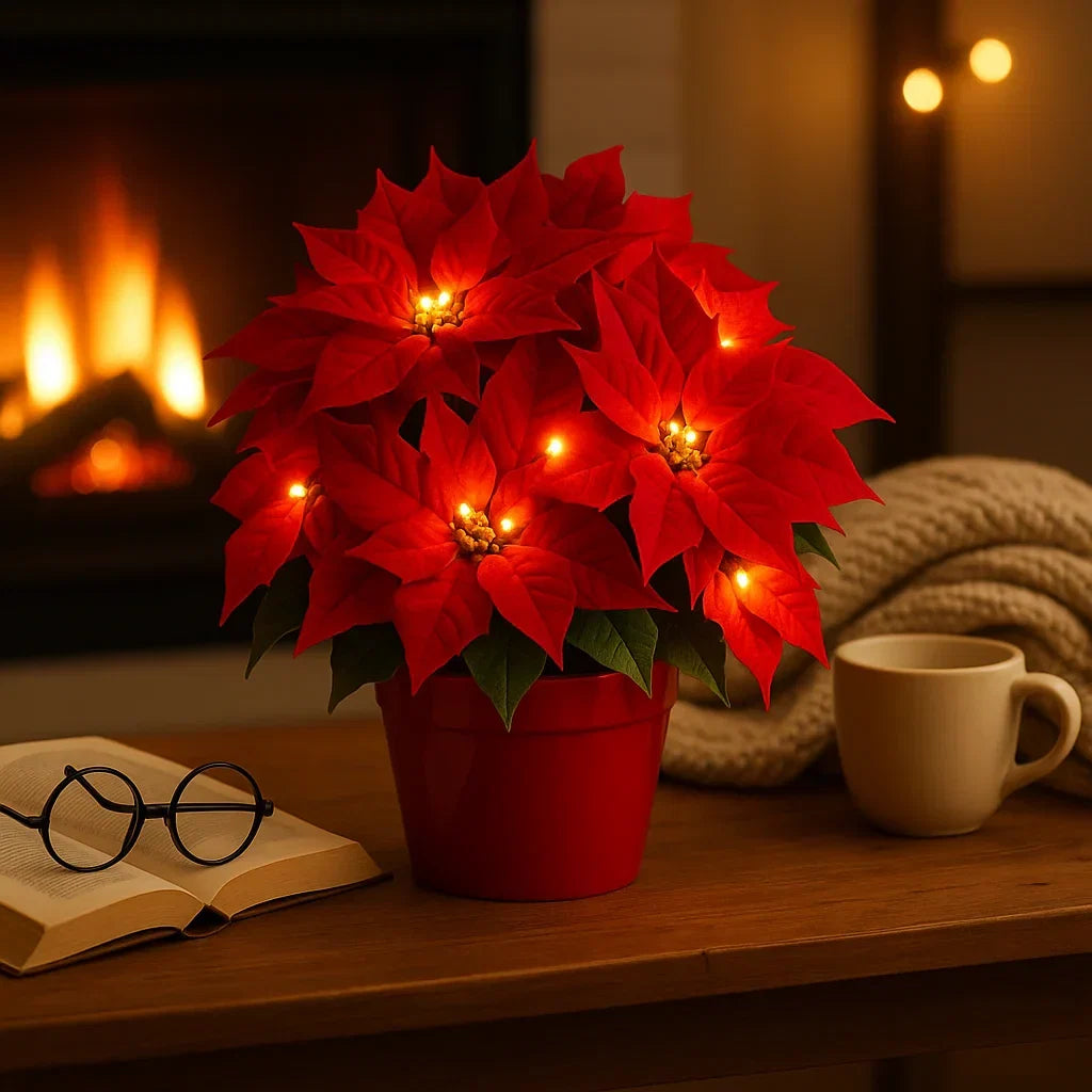 LED‑Bloemenlamp met Warme Gloed en Rustige Binnenverlichting