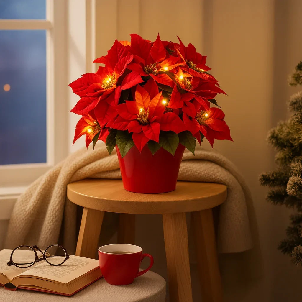LED‑Bloemenlamp met Warme Gloed en Rustige Binnenverlichting