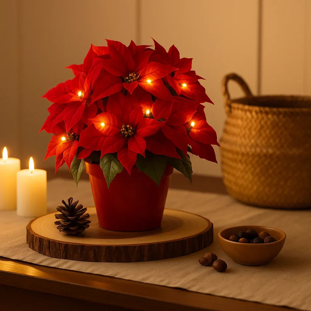 LED‑Bloemenlamp met Warme Gloed en Rustige Binnenverlichting