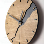 Houten Wandklok Met Tijdloos Design Voor Woonkamer, Keuken En Kantoor