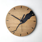 Houten Wandklok Met Tijdloos Design Voor Woonkamer, Keuken En Kantoor