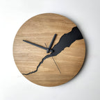 Houten Wandklok Met Tijdloos Design Voor Woonkamer, Keuken En Kantoor