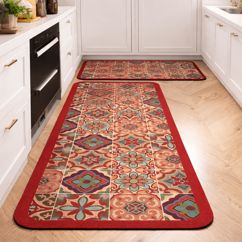 Antislip Keukenloper met Decoratief Patroon voor Keuken, Hal en Woonruimte