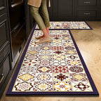 Antislip Keukenloper met Decoratief Patroon voor Keuken, Hal en Woonruimte