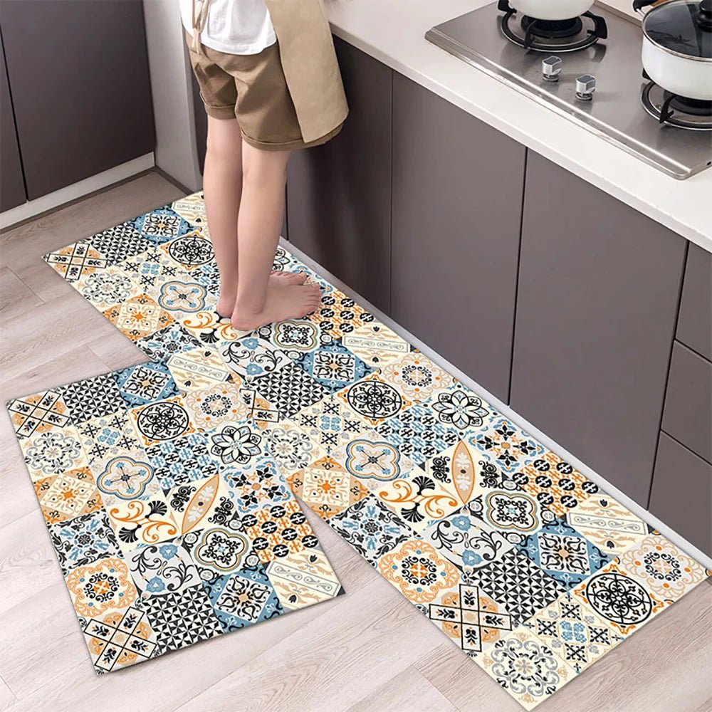 Antislip Keukenloper met Decoratief Patroon voor Keuken, Hal en Woonruimte