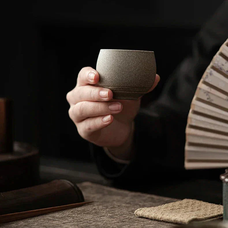 Keramische Espressokopjes Met Ambachtelijke Afwerking En Warmtevasthoudend Ontwerp