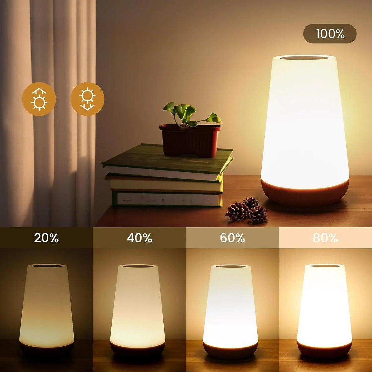 Draadloze RGB LED Nachtlamp met Afstandsbediening