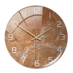 Wandklok Marmorlook Stil Elegant Tijdloos Interieuraccent