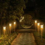 Solar Tuinfakkels Met Vlameffect Voor Sfeervolle Buitenverlichting