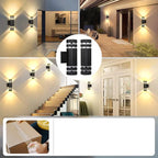 LED Buitenwandlamp Met Up- En Downlight Voor Moderne Gevelverlichting