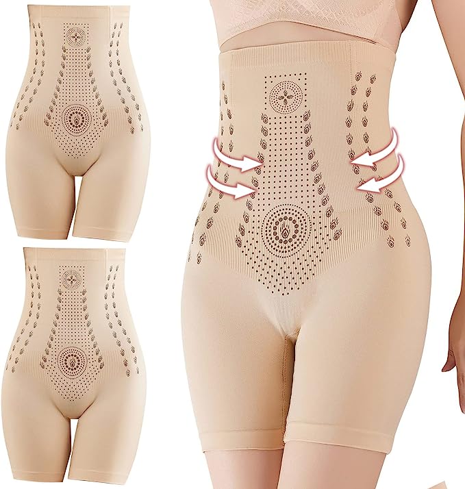 Hoge Taille Figuurcorrigerende Short Met Gerichte Compressie En Dagelijkse Warmteondersteuning