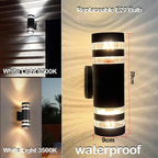 LED Buitenwandlamp Met Up- En Downlight Voor Moderne Gevelverlichting