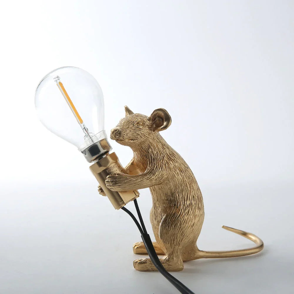 Cute Mouse Tafellamp Met Realistisch Ontwerp