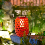 Rattan Buitenlamp Met Solenergie En Automatische Schemerverlichting