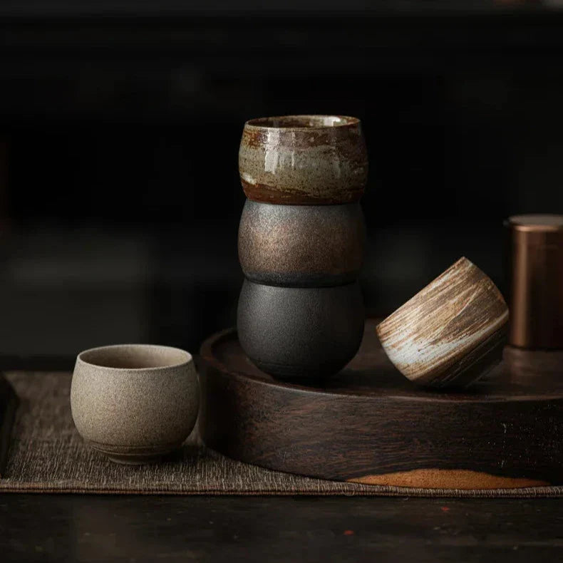 Keramische Espressokopjes Met Ambachtelijke Afwerking En Warmtevasthoudend Ontwerp