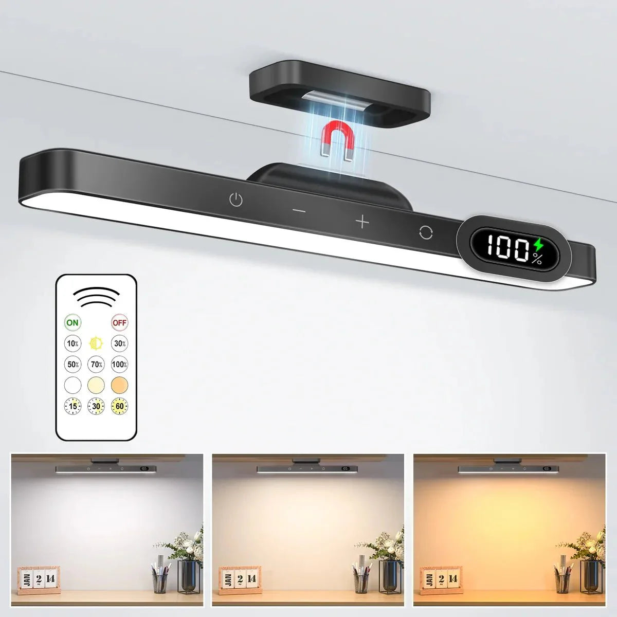 Slimme Lichtbar met Magnetische Montage en Afstandsbediening voor Flexibele Sfeerverlichting