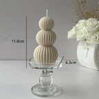 Geometrische Geurkaars met Golfbalvorm voor Creatieve Interieurdecoratie