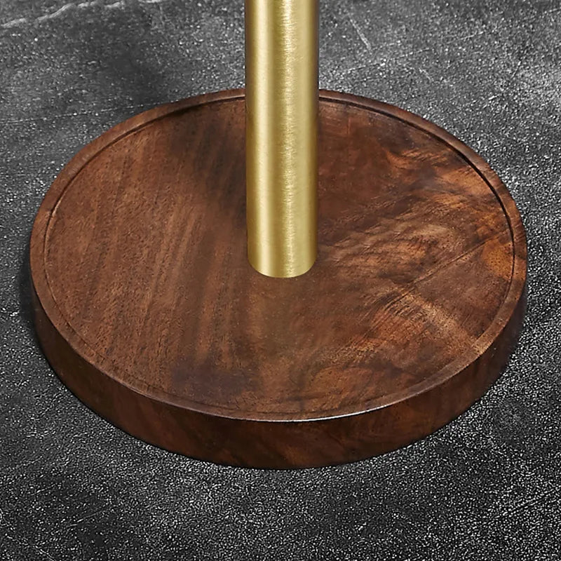 Keukenrolhouder Met Houten Afwerking En Stabiele Basis