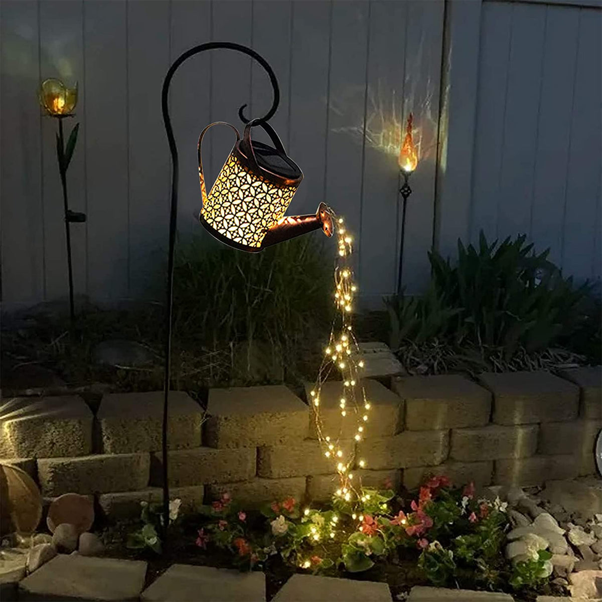 Solar Gieterlamp Met Magisch Lichtwatervaleffect Voor Buiten