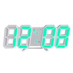 3D LED Wandklok met Dimbaar Digitaal Display voor Binnen