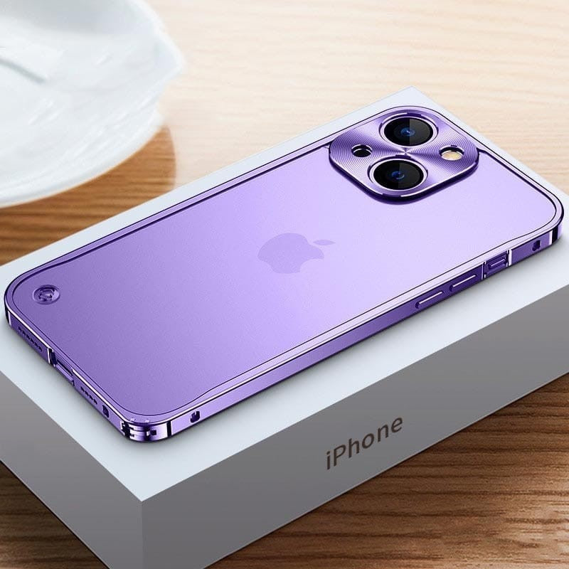 Aluminium bumperhoesje met camerabescherming voor iPhone
