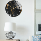 Wandklok Marmorlook Stil Elegant Tijdloos Interieuraccent